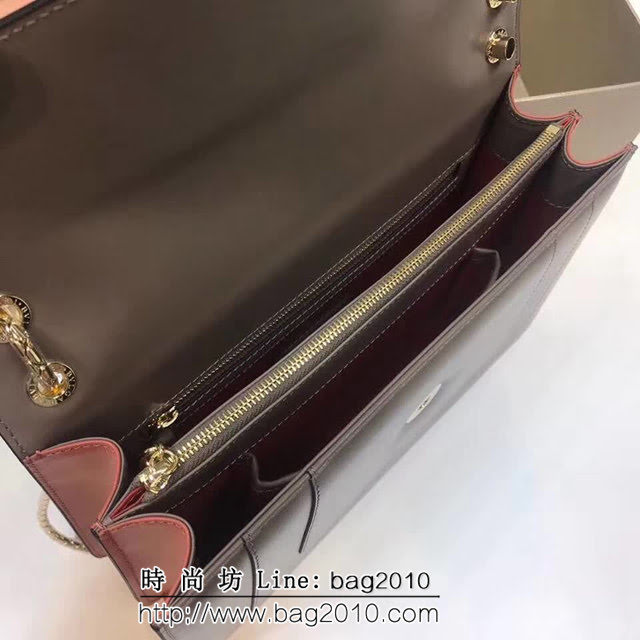 BVLGARI寶格麗 專櫃同步新款 Serpenti雙層琺瑯蛇頭包 鏈條單肩斜挎包 B35362 FYD1333